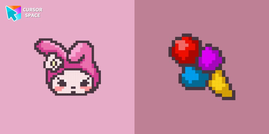 Custom Cursor My Melody Pixel Theme